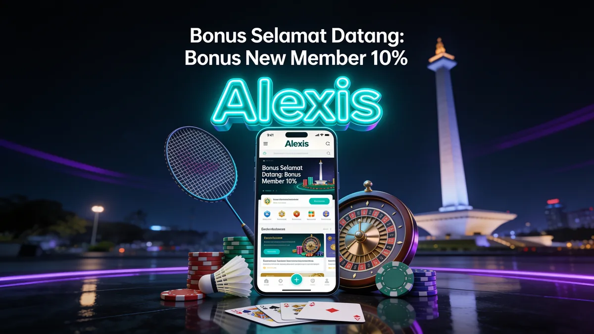 Bonus Selamat Datang: Bonus New Member 10% — alexis di Indonesia